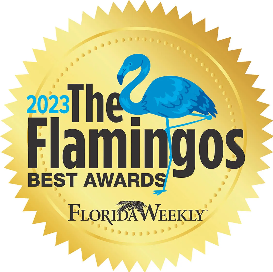 2023 Flamingos Best Logo 1 - Hadinger Flooring