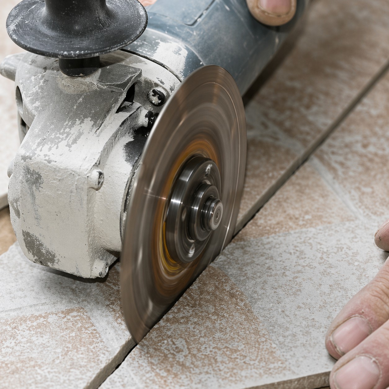 tile installation img - Hadinger Flooring